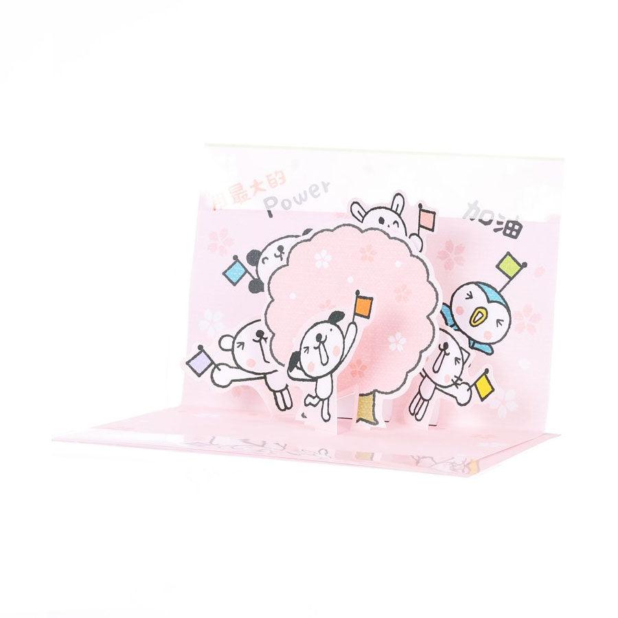 SANRIO Everday Card Pop Up - Sakura & Dog - LOG-ON