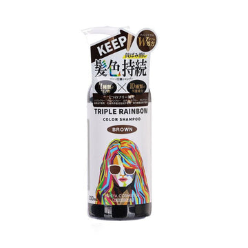 SUN SMILE Triple Rainbow Color Shampoo Brown (300mL) - LOG-ON