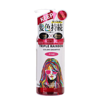 SUN SMILE Triple Rainbow Color Shampoo Pink (300mL) - LOG-ON