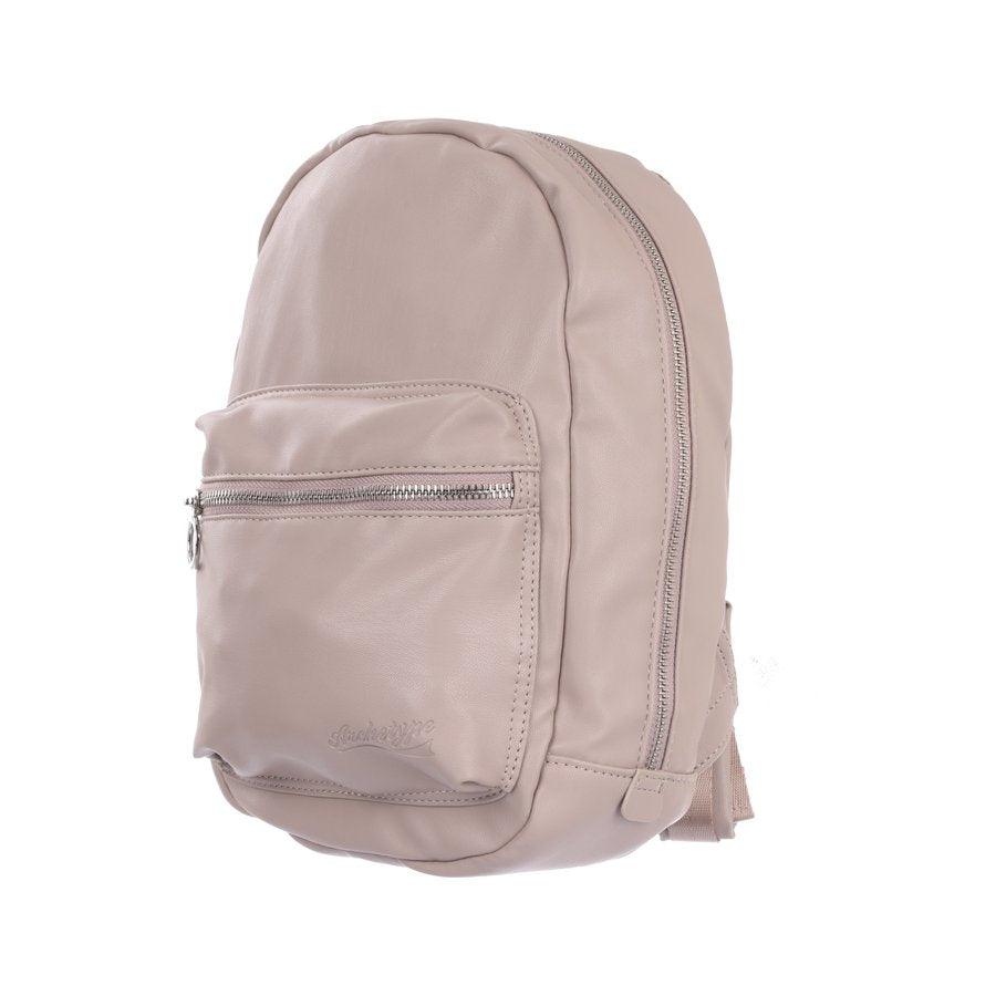 ARCHETYPE Millie Sheep Skin PU Backpack Mini Taupe - LOG-ON