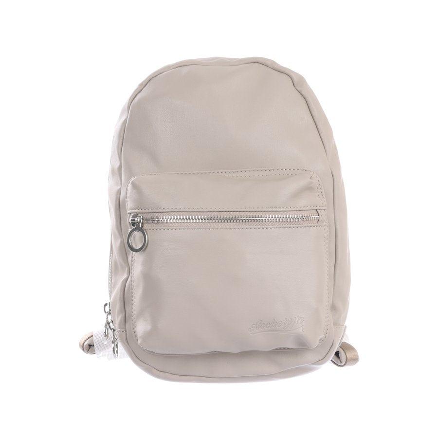 ARCHETYPE Millie Sheep Skin PU Backpack Mini Light Grey - LOG-ON