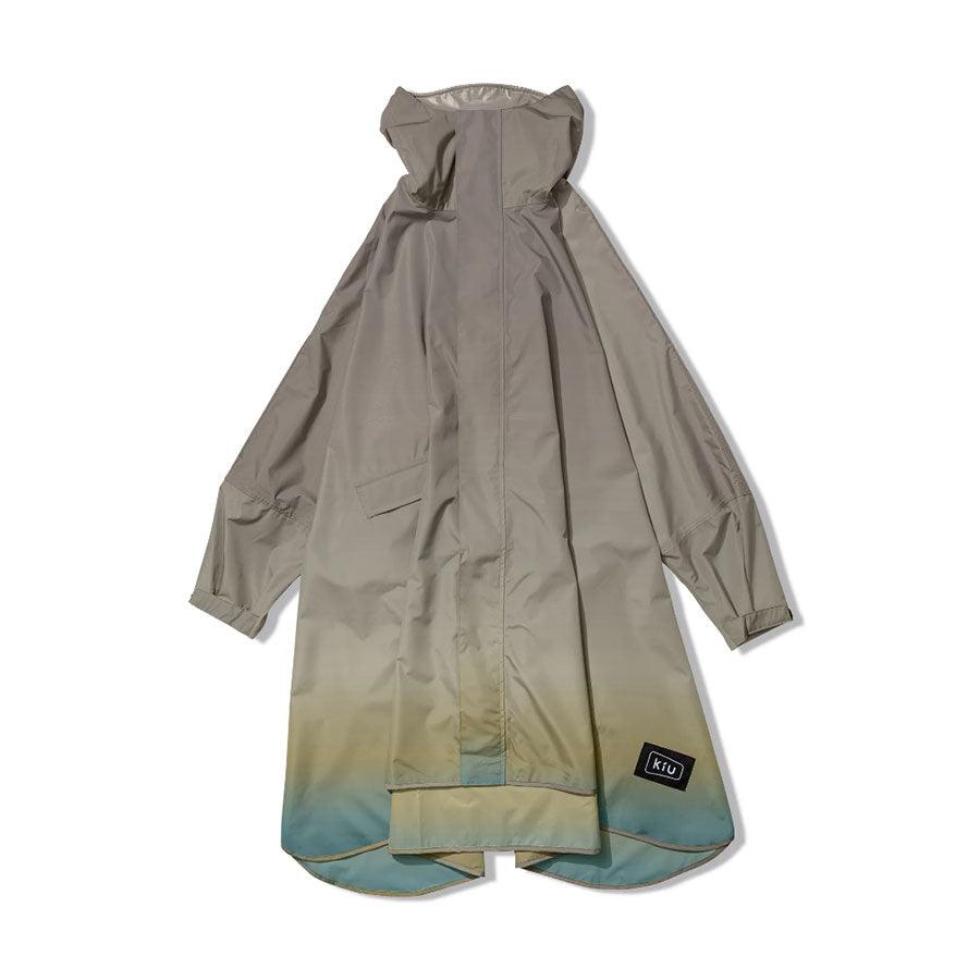 KIU Kiu New Standard Rain Poncho Gradation Beige (420g) - LOG-ON