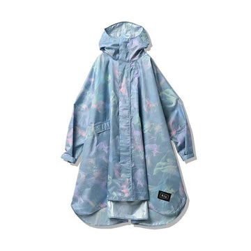 KIU Kiu New Standard Rain Poncho Smoke Blue (420g) - LOG-ON