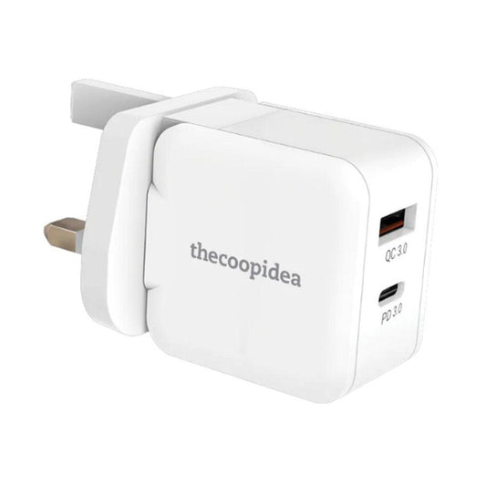 THECOOPIDEA GaN Block 33W 1C1A PD+QC GaN Charger - LOG-ON