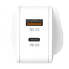 THECOOPIDEA GaN Block 33W 1C1A PD+QC GaN Charger - LOG-ON