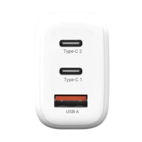 THECOOPIDEA Gan Block 65W 2C1A PD+QC Wall Charger White - LOG-ON