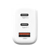 THECOOPIDEA Gan Block 65W 2C1A PD+QC Wall Charger White - LOG-ON