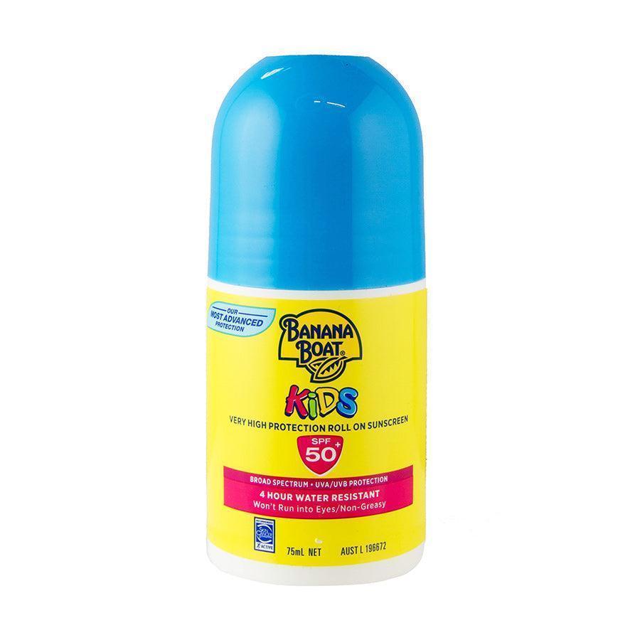BANANA BOAT Kids Sunscreen Roll On SPF50 75ml - LOG-ON