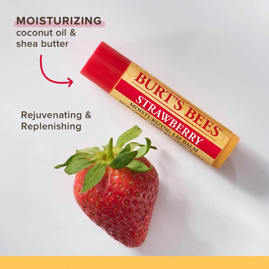 BURTS BEES Strawberry Lip Balm - LOG-ON