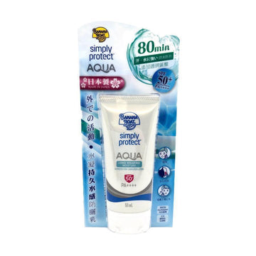 BANANA BOAT Simply Protect Aqua UV Long Wearing Moisture Lotion SPF50  (50mL) - LOG-ON