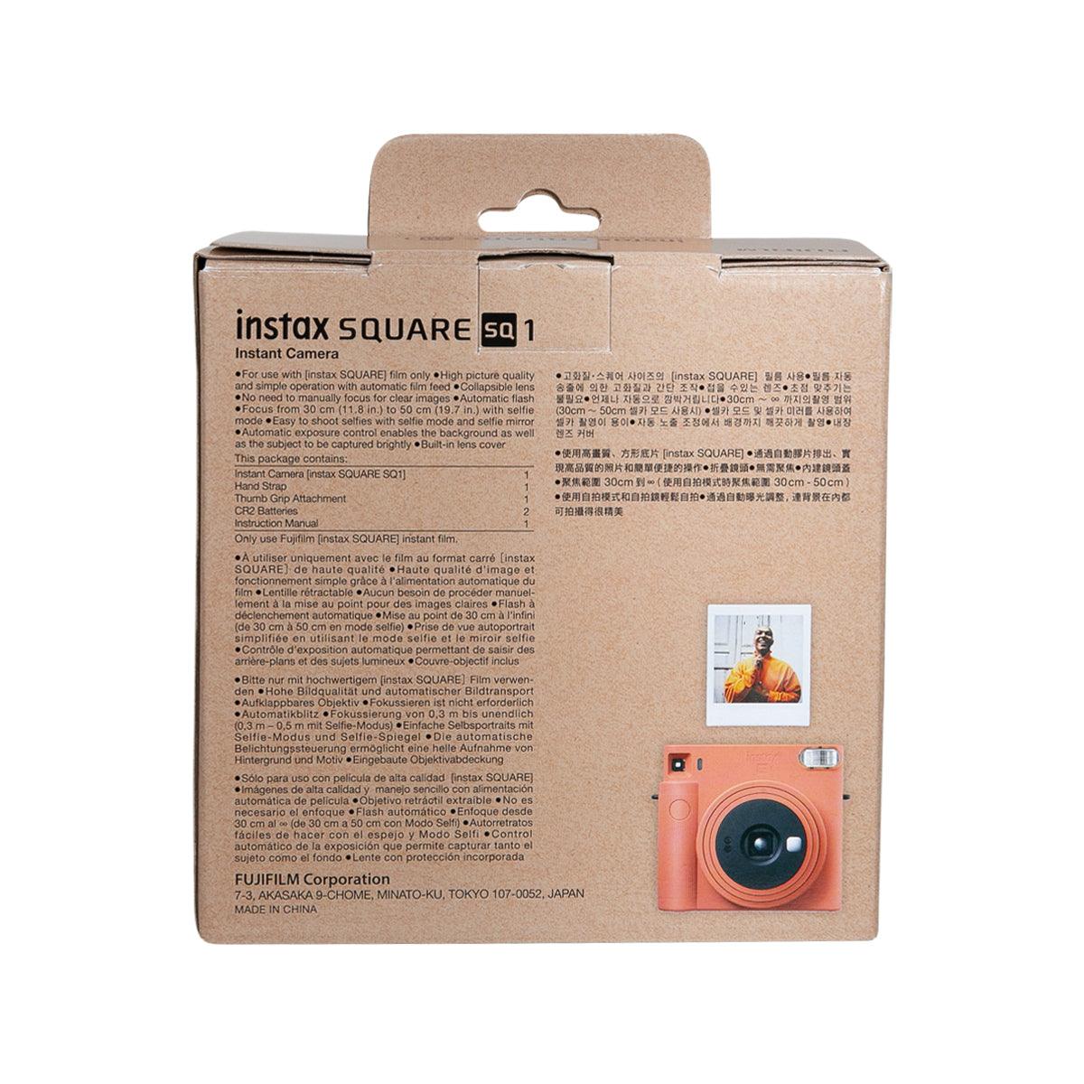 FUJIFILM Instax Square SQ1 Camera Orange - LOG-ON